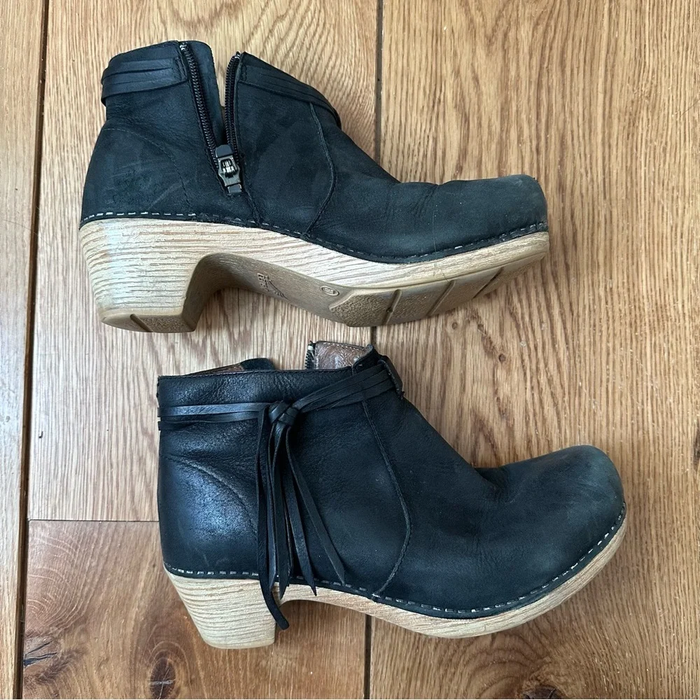 DANSKO | Tassle ankle bootie size 37